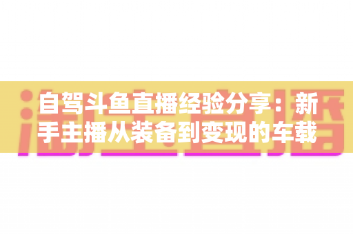自驾斗鱼直播经验分享：新手主播从装备到变现的车载直播实战全攻略