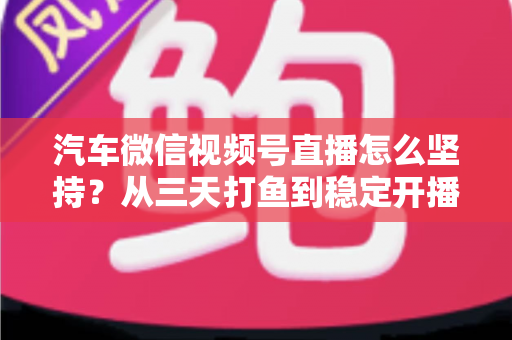 汽车微信视频号直播怎么坚持？从三天打鱼到稳定开播的实战指南